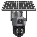 Dual-Lens PTZ Solar-Powered Camera